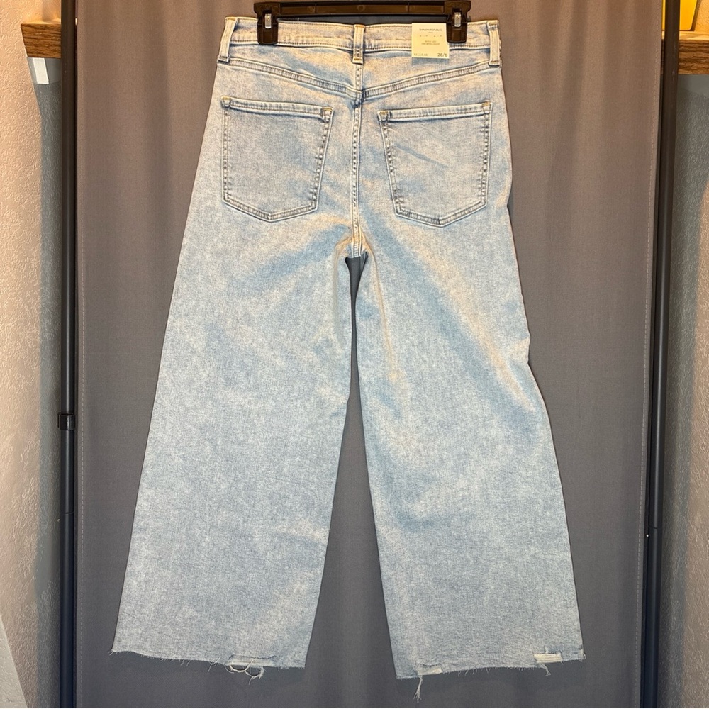 Banana Republic Light Wash Wide-Leg Jeans - Picture 3 of 12